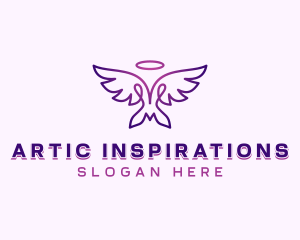 Spiritual Heavenly Wings logo design