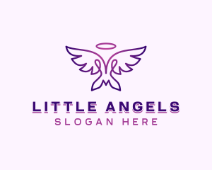 Spiritual Heavenly Wings logo design