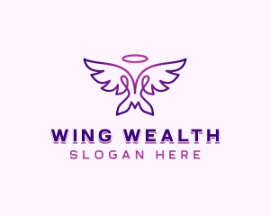 Spiritual Heavenly Wings logo design