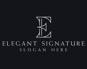 Elegant Boutique Letter E logo design