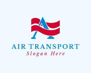 American Logistics Letter A logo design