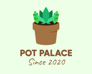 Succulent Gardening Pot logo design