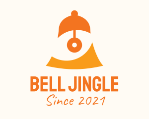 Orange Eye Bell logo design