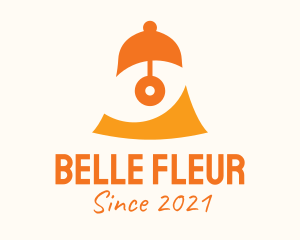 Orange Eye Bell logo design