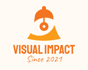 Orange Eye Bell logo design