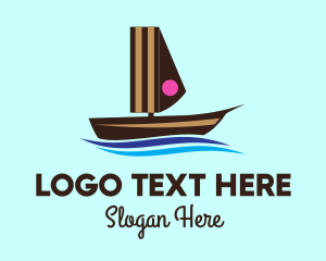 Cake Sailing Boat Logo