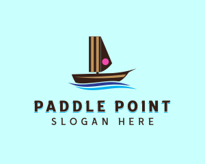 Cake Sailing Boat logo design