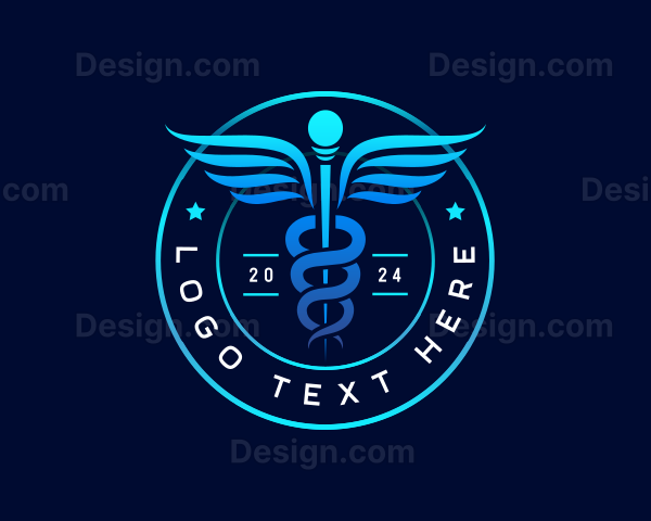 Medical Health Caduceus Logo