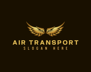 Golden Avian Wings logo design