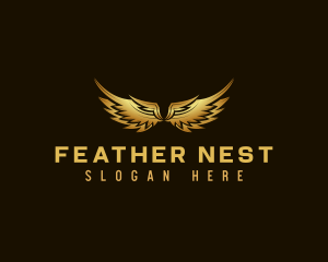 Golden Avian Wings logo