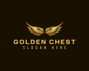 Golden Avian Wings logo design