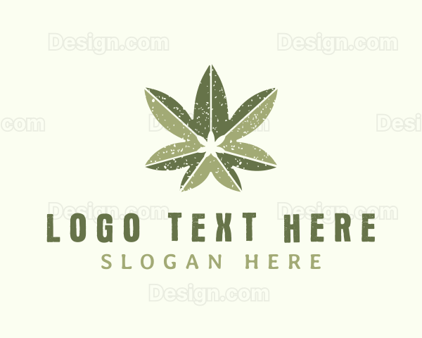 Green Herbal Marijuana Logo