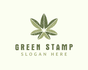 Green Herbal Marijuana logo design