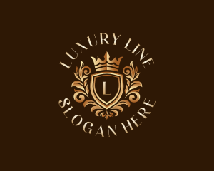 Luxury Crown Crest logo design