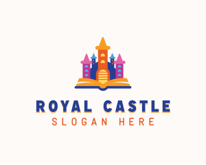 Kindergarten Castle Book logo design