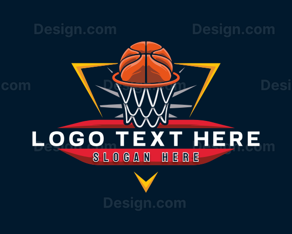 Basketball Sports Varsity Logo