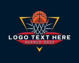 Basketball Sports Varsity Logo