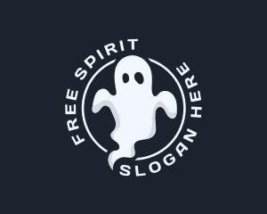 Scary Phantom Ghost logo design