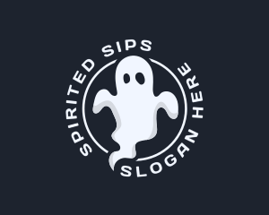 Scary Phantom Ghost logo design