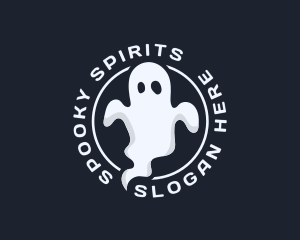 Scary Phantom Ghost logo design