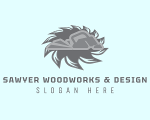 Circular Saw Woodwork logo design