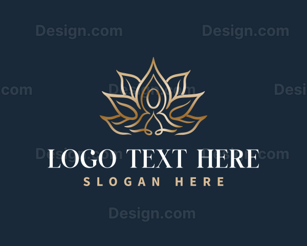 Elegant Yoga Lotus Logo