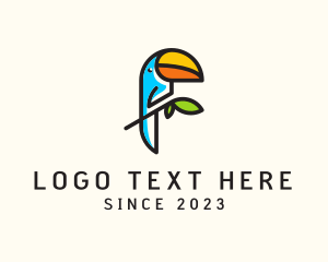 Cute Toucan Bird logo