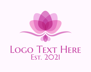 Feminine Lotus Flower logo