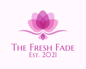 Feminine Lotus Flower logo design