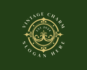 Vintage Elegant Boutique logo design