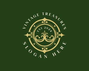 Vintage Elegant Boutique logo design