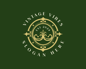 Vintage Elegant Boutique logo design