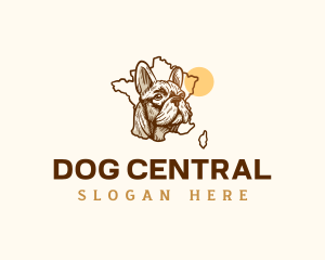 Canine Bulldog Pet logo design