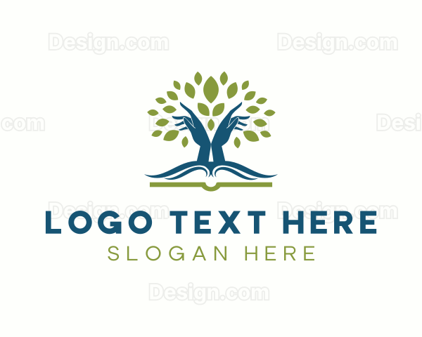 Hand Tree Book Logo