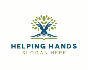 Hand Tree Book logo design