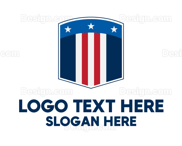 Stars And Stripes Security Logo