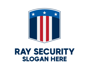 Stars And Stripes Security  logo design