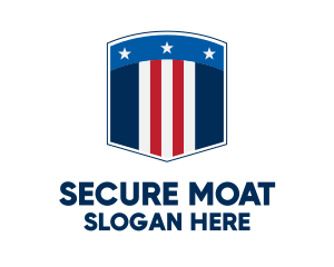 Stars And Stripes Security  logo design