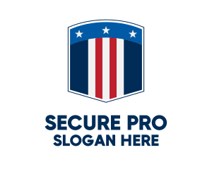 Stars And Stripes Security  logo design