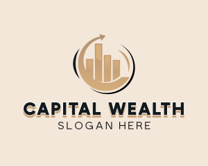 Venture Capital Graph Financing logo design