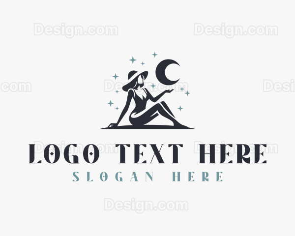 Stylish Woman Fashion Logo