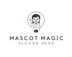 Medical Female Doctor Mascot logo