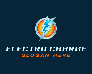 Energy Lightning Charge logo design