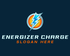 Energy Lightning Charge logo design