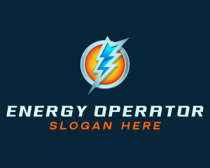 Energy Lightning Charge logo design