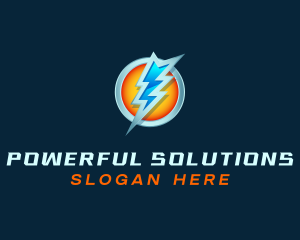 Energy Lightning Charge logo design