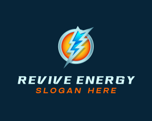 Energy Lightning Charge logo design