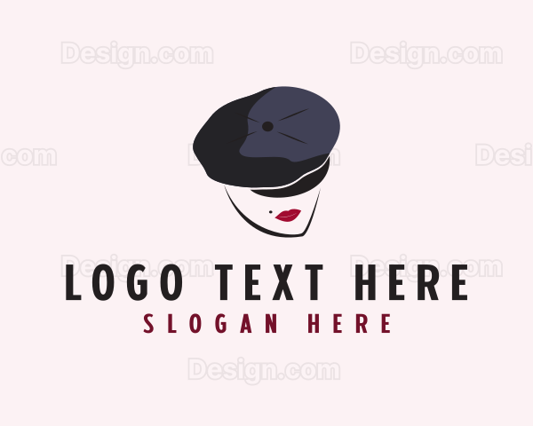 French Woman Beret Logo