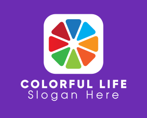 Colorful Editing Application logo design