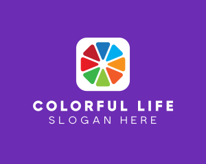 Colorful Editing Application logo design